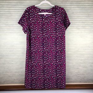 Jude Connally Pink and Black Patterned Dress